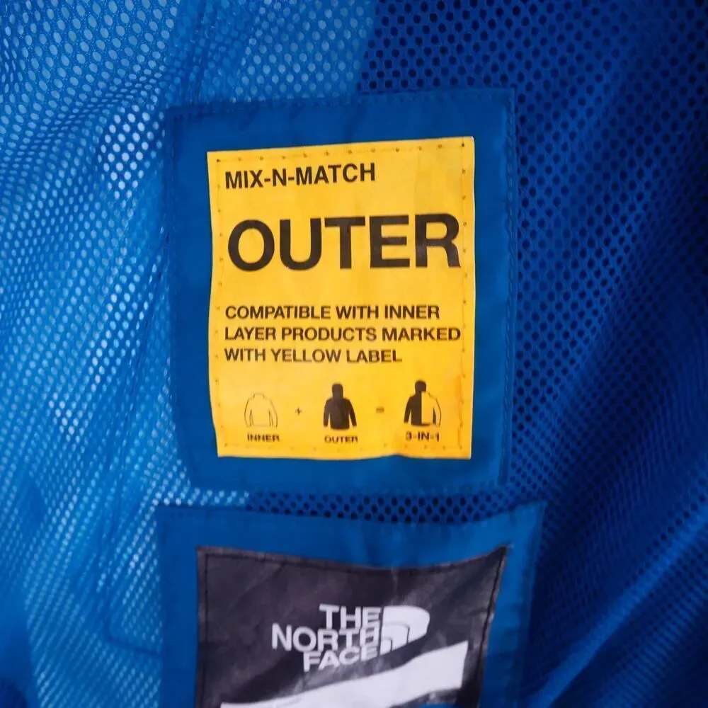 NEW The North Face Girl's 18 XL DryVent Mountain Snapper Parka Deep Lagoon Blue
